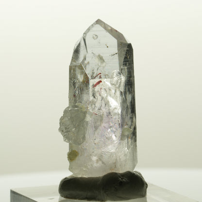Harlekin Lemurian Phantom Amethyst mit Analcim, Prehnit Streep Mine, Namibia 35*20*13mm #14839