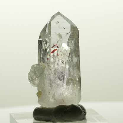 Harlekin Lemurian Phantom Amethyst mit Analcim, Prehnit Streep Mine, Namibia 35*20*13mm #14839