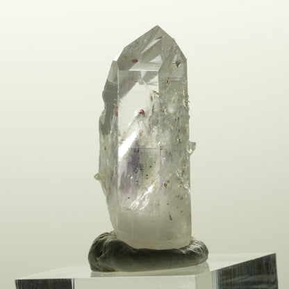 Harlekin Lemurian Phantom Amethyst mit Analcim, Prehnit Streep Mine, Namibia 35*20*13mm #14839