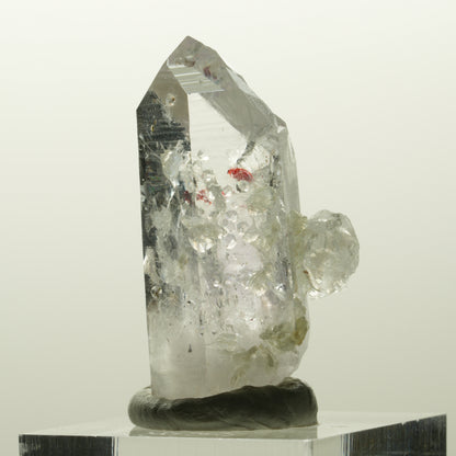 Harlekin Lemurian Phantom Amethyst mit Analcim, Prehnit Streep Mine, Namibia 35*20*13mm #14839
