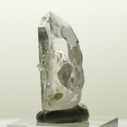 Harlekin Lemurian Phantom Amethyst mit Analcim, Prehnit Streep Mine, Namibia 35*20*13mm #14839