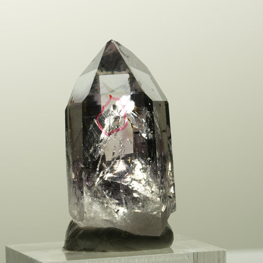 Enhydro Harlekin Lemurian Phantom Amethyst mit Epidot Streep Mine, Namibia 35*17*15mm #14840