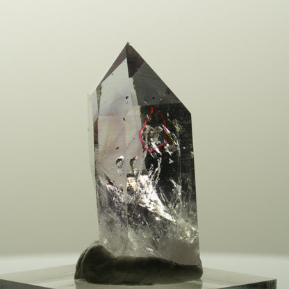Enhydro Harlekin Lemurian Phantom Amethyst mit Epidot Streep Mine, Namibia 35*17*15mm #14840