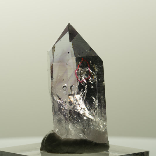 Enhydro Harlekin Lemurian Phantom Amethyst mit Epidot Streep Mine, Namibia 35*17*15mm #14840