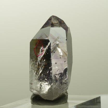 Enhydro Harlekin Lemurian Phantom Amethyst mit Epidot Streep Mine, Namibia 35*17*15mm #14840