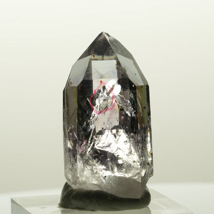Enhydro Harlekin Lemurian Phantom Amethyst mit Epidot Streep Mine, Namibia 35*17*15mm #14840