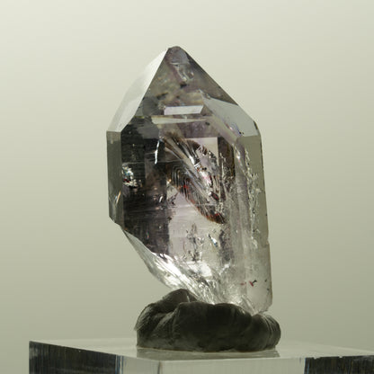Enhydro Harlekin Lemurian Phantom Amethyst mit Epidot Streep Mine, Namibia 35*17*15mm #14840