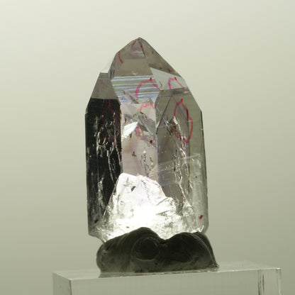 Enhydro Harlekin Lemurian Phantom Amethyst mit Epidot Streep Mine, Namibia 35*17*15mm #14840