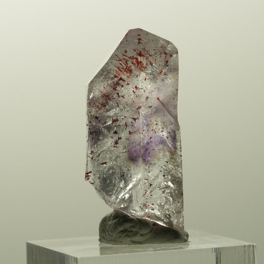 Harlekin Skelett Phantom Amethyst Spitze Streep Mine, Goboboseb, Namibia 35*16*11mm #14841