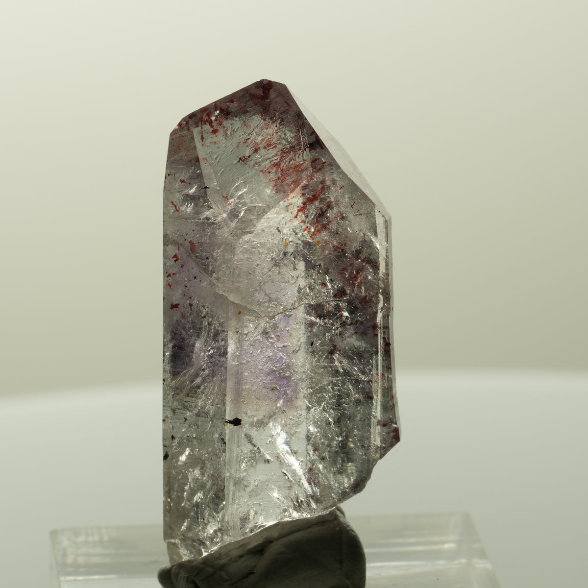 Harlekin Skelett Phantom Amethyst Spitze Streep Mine, Goboboseb, Namibia 35*16*11mm #14841