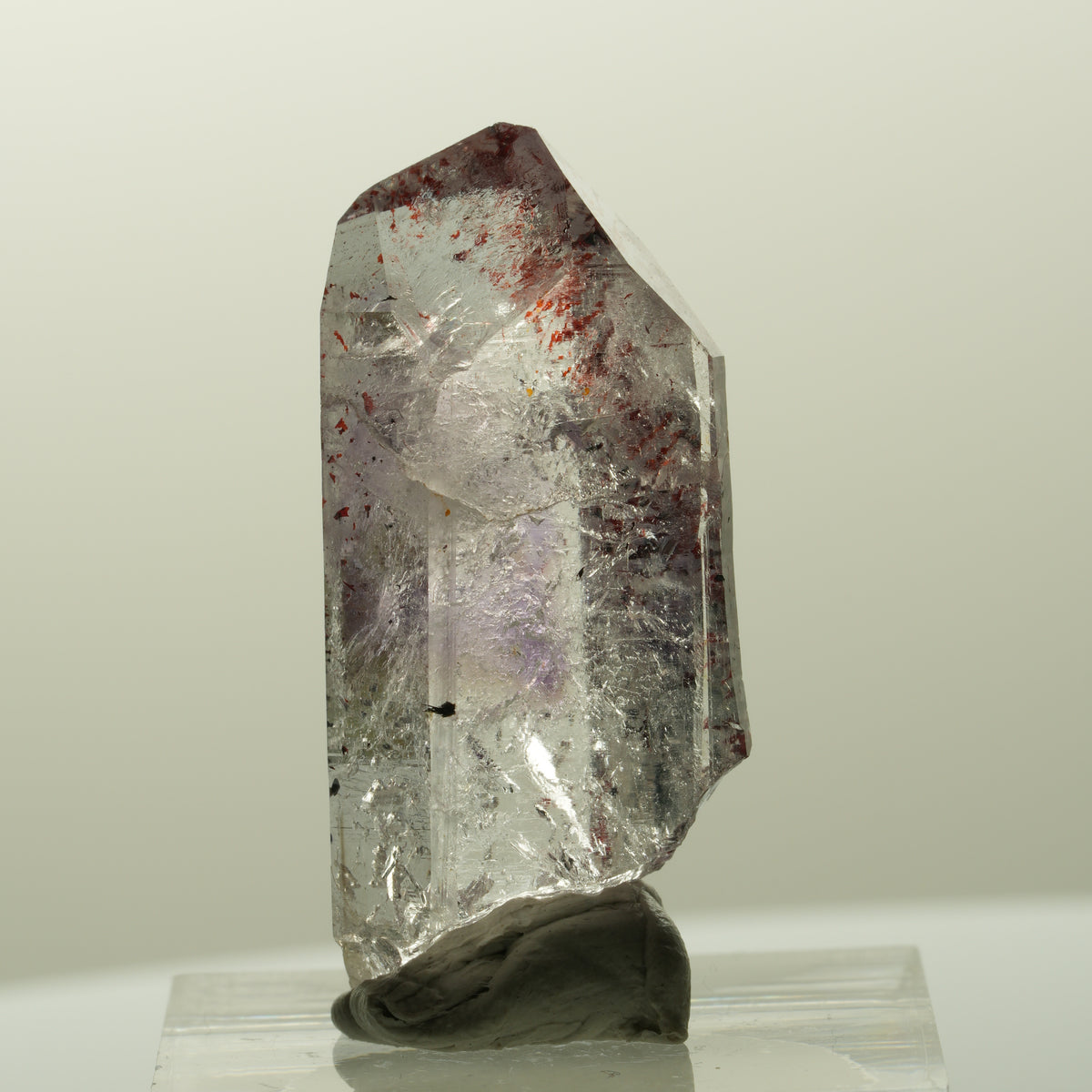 Harlekin Skelett Phantom Amethyst Spitze Streep Mine, Goboboseb, Namibia 35*16*11mm #14841