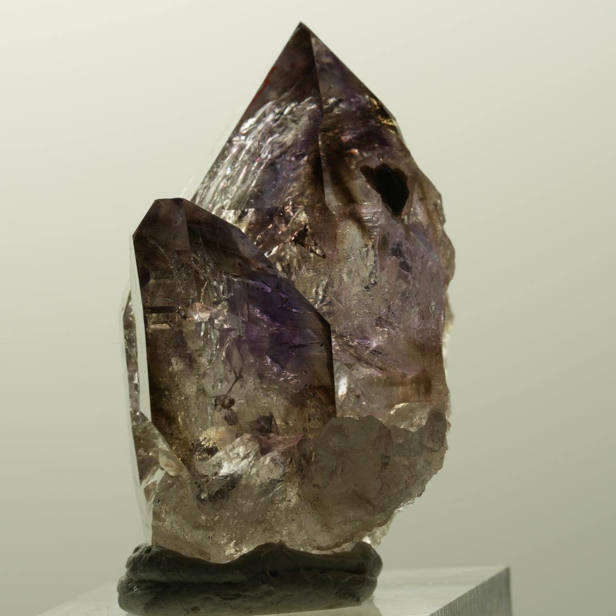 Enhydro Skelett Phantom Amethyst Spitze, 2x Blase (große) Streep Mine, Namibia 40*37*24mm #14842