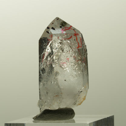 Enhydro Harlekin Phantom Rauchquarz, Analcim, große Blase Streep Mine, Namibia 35*19*14mm #14843