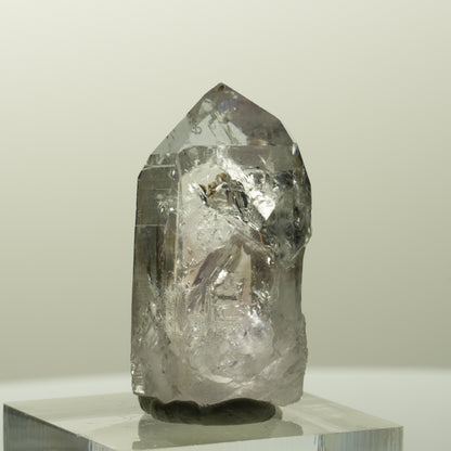 Lemurian Phantom Amethyst mit Analcim, Hämatit Streep Mine, Goboboseb, Namibia 32*18*13mm #14844