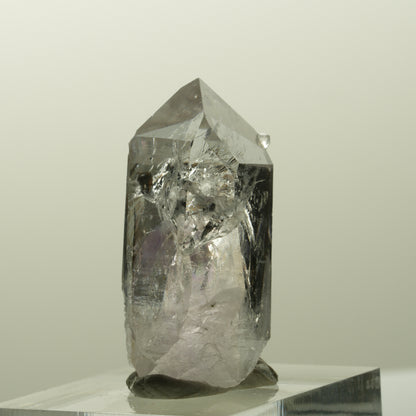 Lemurian Phantom Amethyst mit Analcim, Hämatit Streep Mine, Goboboseb, Namibia 32*18*13mm #14844