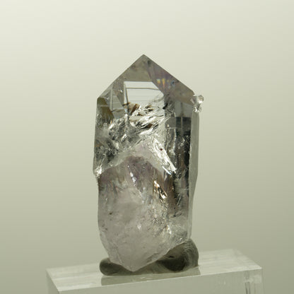Lemurian Phantom Amethyst mit Analcim, Hämatit Streep Mine, Goboboseb, Namibia 32*18*13mm #14844