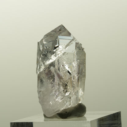 Lemurian Phantom Amethyst mit Analcim, Hämatit Streep Mine, Goboboseb, Namibia 32*18*13mm #14844