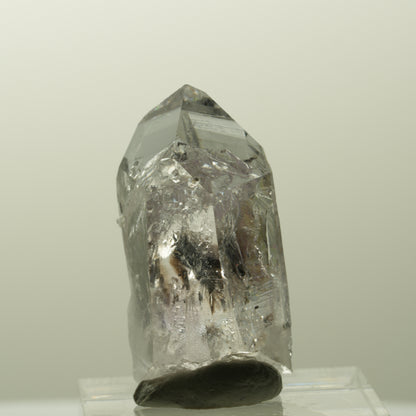 Lemurian Phantom Amethyst mit Analcim, Hämatit Streep Mine, Goboboseb, Namibia 32*18*13mm #14844