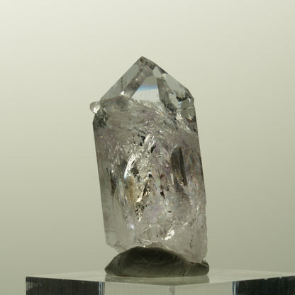 Lemurian Phantom Amethyst mit Analcim, Hämatit Streep Mine, Goboboseb, Namibia 32*18*13mm #14844