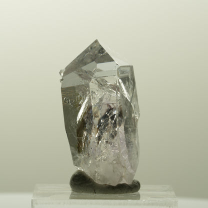 Lemurian Phantom Amethyst mit Analcim, Hämatit Streep Mine, Goboboseb, Namibia 32*18*13mm #14844
