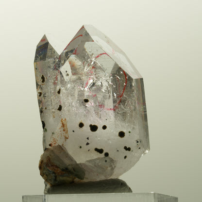 Enhydro Phantom Amethyst mit Analcim, Hämatit, große Blase Streep Mine, Namibia 40*25*19mm #14845