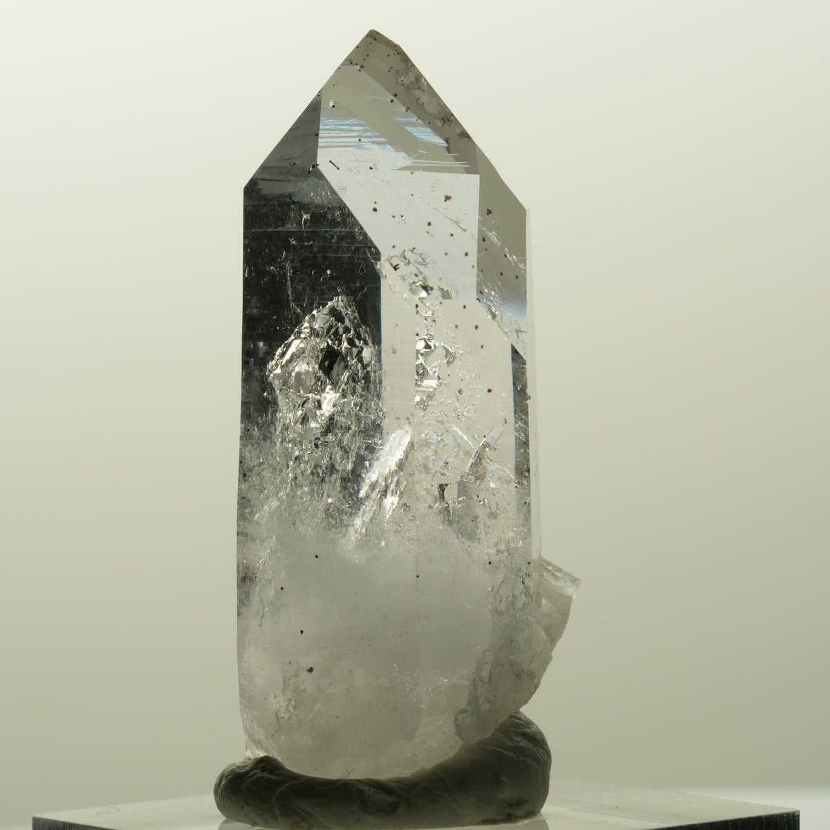 Harlekin Lemurian Phantom Amethyst Spitze Streep Mine, Goboboseb, Namibia 41*19*16mm #14846