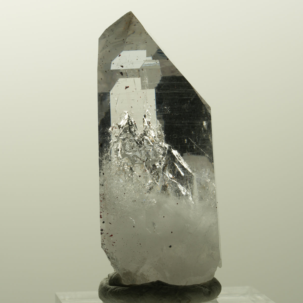 Harlekin Lemurian Phantom Amethyst Spitze Streep Mine, Goboboseb, Namibia 41*19*16mm #14846