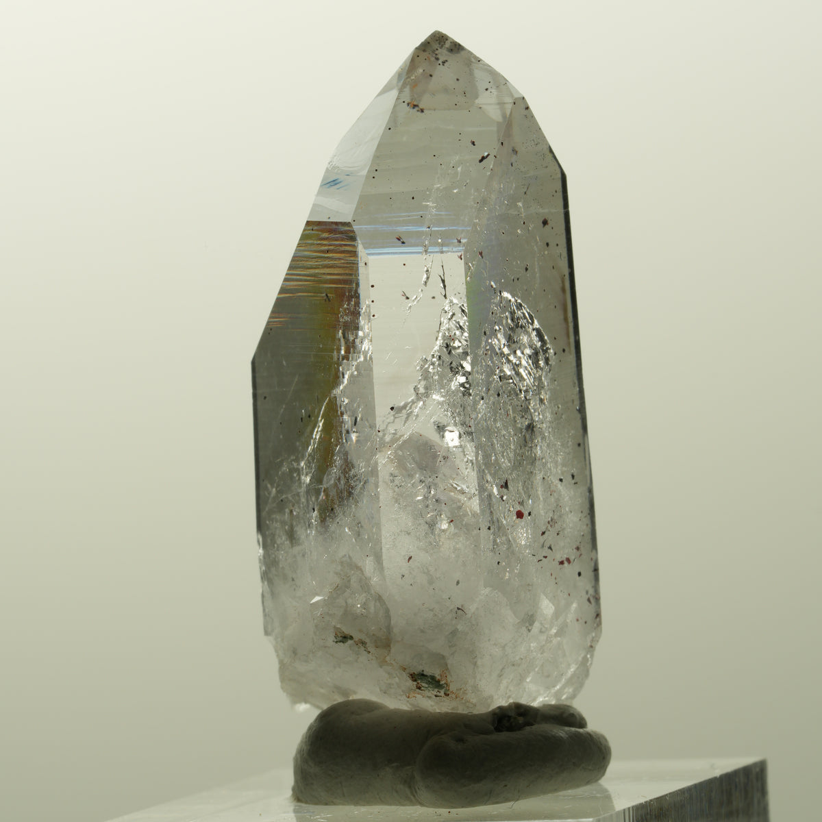Harlekin Lemurian Phantom Amethyst Spitze Streep Mine, Goboboseb, Namibia 41*19*16mm #14846