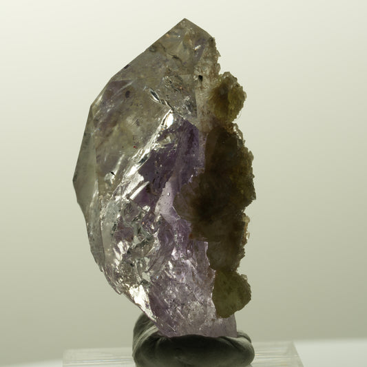 Skelett Phantom Amethyst mit Prehnit, Hämatit Streep Mine, Goboboseb, Namibia 44*24*23mm #14847