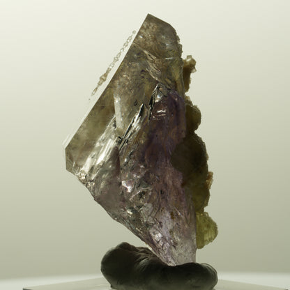 Skelett Phantom Amethyst mit Prehnit, Hämatit Streep Mine, Goboboseb, Namibia 44*24*23mm #14847