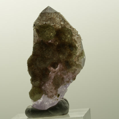 Skelett Phantom Amethyst mit Prehnit, Hämatit Streep Mine, Goboboseb, Namibia 44*24*23mm #14847