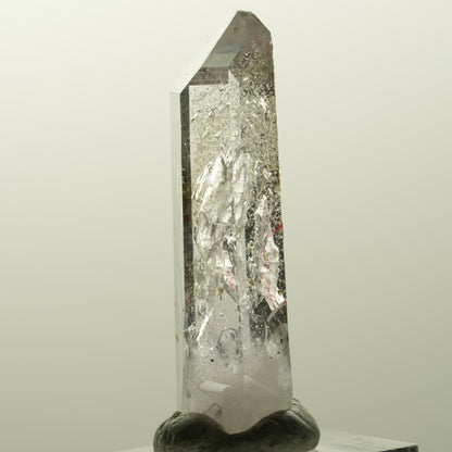 Enhydro Amethyst, Analcim, Hämatit, Epidot, große Blase Streep Mine, Namibia 46*15*11mm #14848