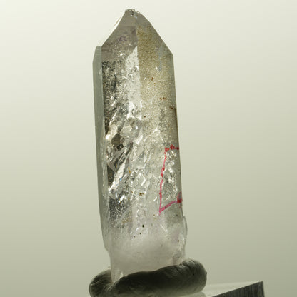 Enhydro Amethyst, Analcim, Hämatit, Epidot, große Blase Streep Mine, Namibia 46*15*11mm #14848