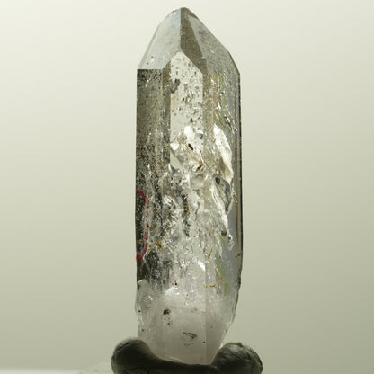 Enhydro Amethyst, Analcim, Hämatit, Epidot, große Blase Streep Mine, Namibia 46*15*11mm #14848