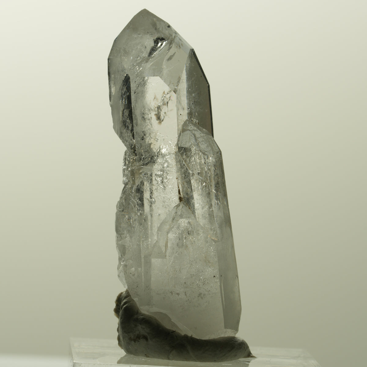 Seltene Phantom Skelett Rauchquarz Spitze Streep Mine, Goboboseb, Namibia 42*17*15mm #14849