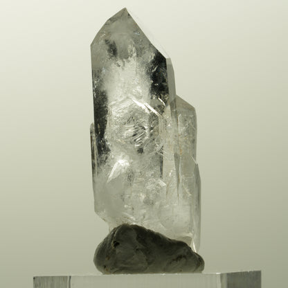 Seltene Phantom Skelett Rauchquarz Spitze Streep Mine, Goboboseb, Namibia 42*17*15mm #14849