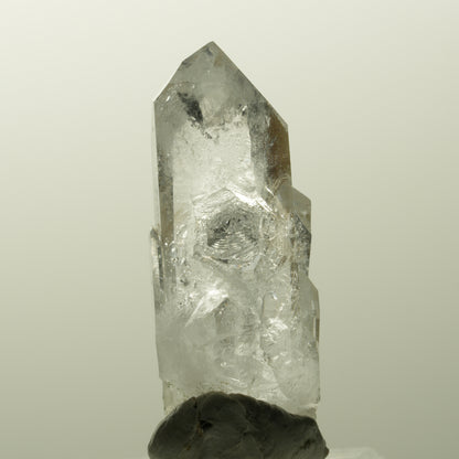 Seltene Phantom Skelett Rauchquarz Spitze Streep Mine, Goboboseb, Namibia 42*17*15mm #14849
