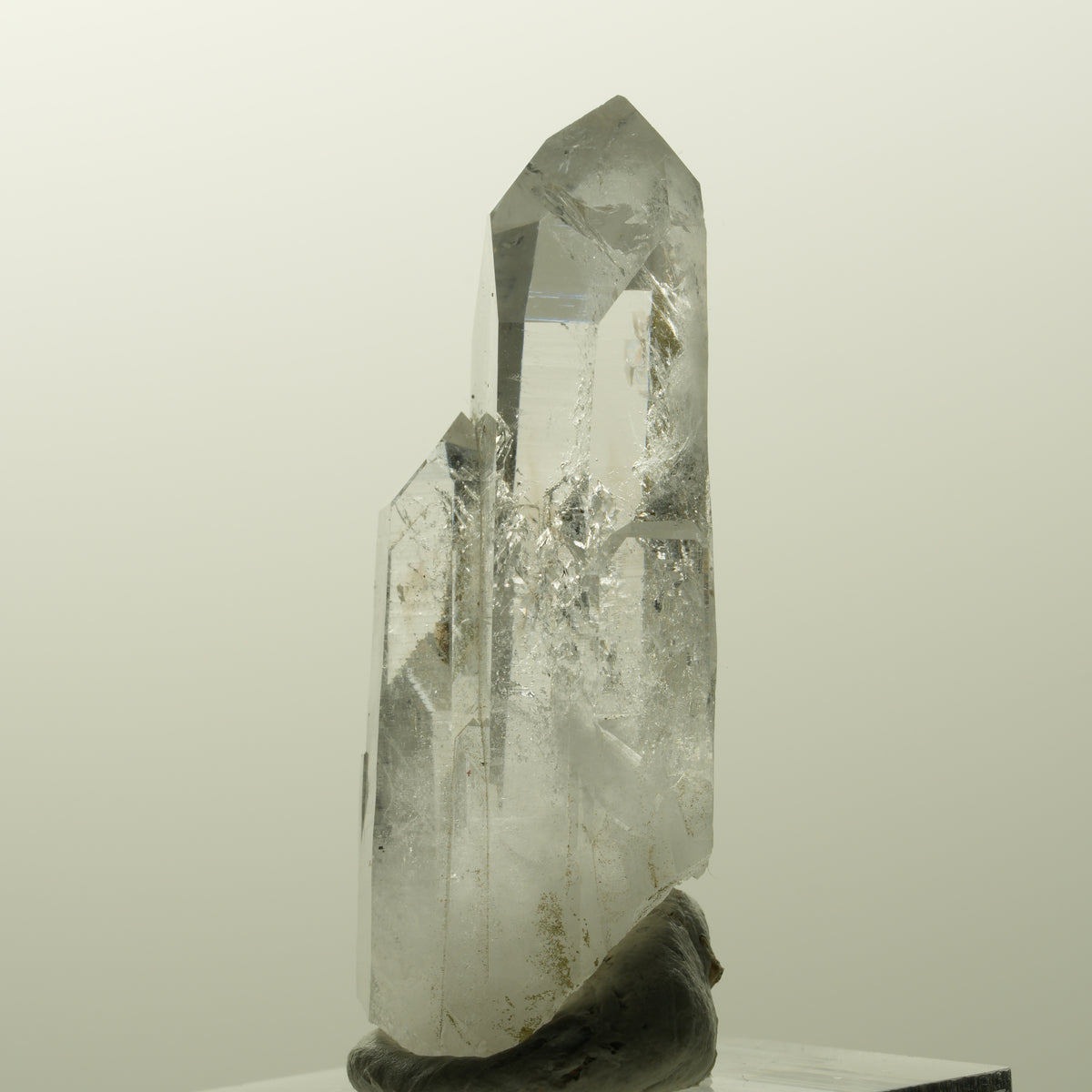 Seltene Phantom Skelett Rauchquarz Spitze Streep Mine, Goboboseb, Namibia 42*17*15mm #14849
