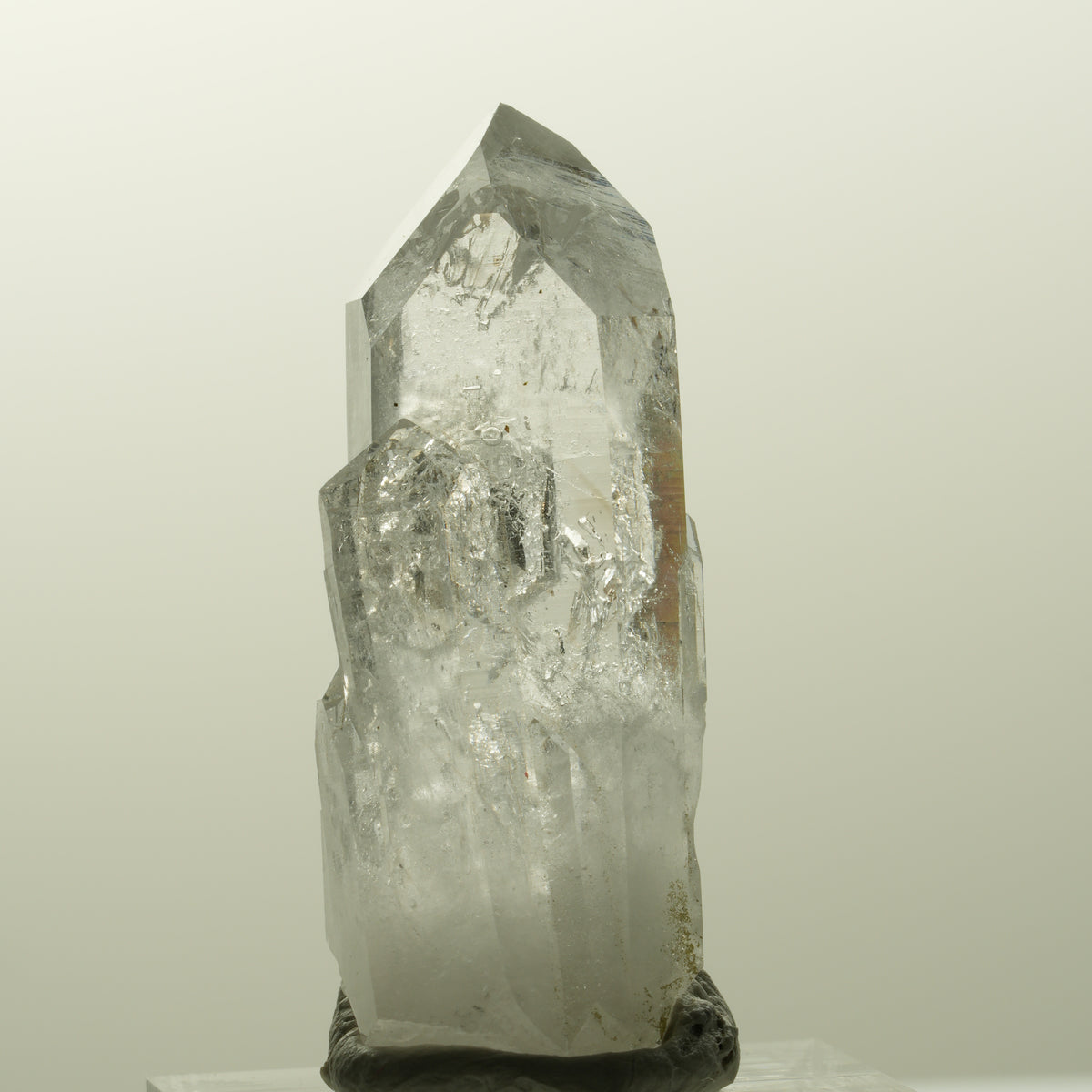 Seltene Phantom Skelett Rauchquarz Spitze Streep Mine, Goboboseb, Namibia 42*17*15mm #14849
