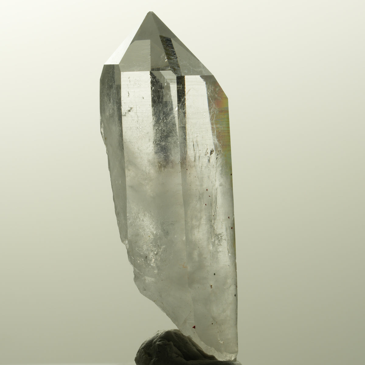 Lemurian Phantom Amethyst mit Hämatit Streep Mine, Goboboseb, Namibia 53*19*15mm #14850