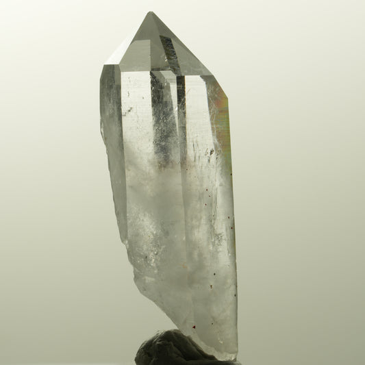 Lemurian Phantom Amethyst mit Hämatit Streep Mine, Goboboseb, Namibia 53*19*15mm #14850
