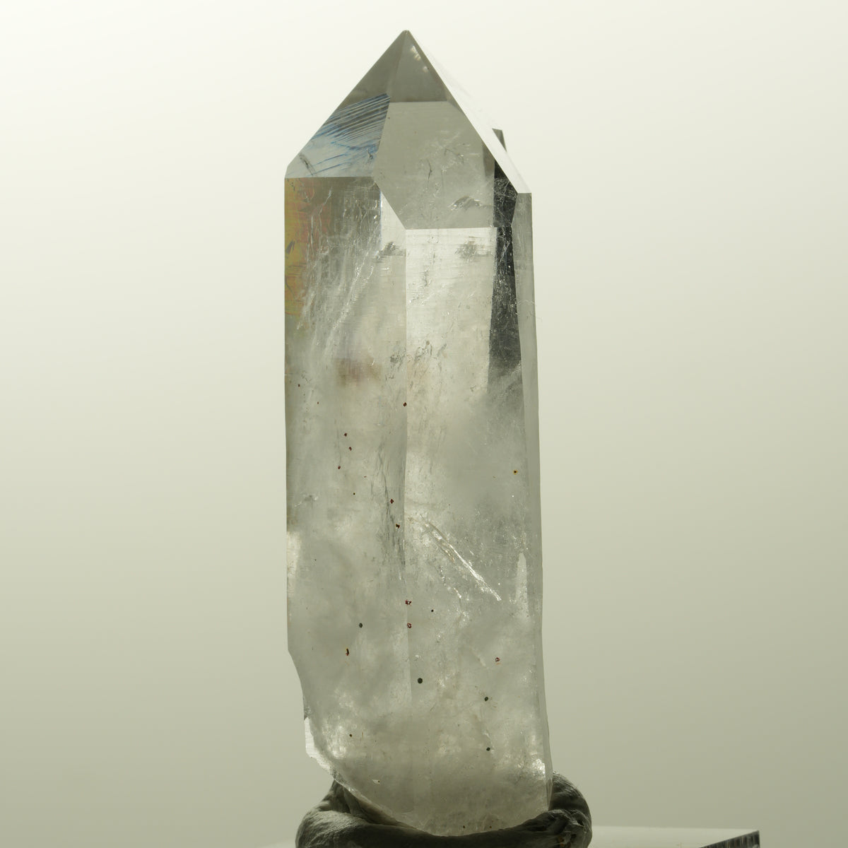 Lemurian Phantom Amethyst mit Hämatit Streep Mine, Goboboseb, Namibia 53*19*15mm #14850