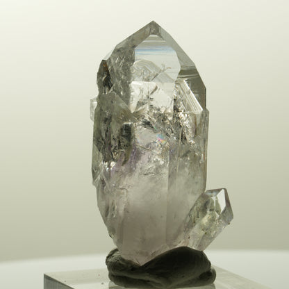 Skelett Phantom Amethyst mit Prehnit, Hämatit Streep Mine, Goboboseb, Namibia 44*24*16mm #14852