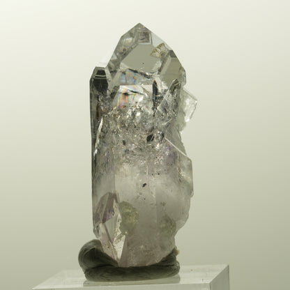 Skelett Phantom Amethyst mit Prehnit, Hämatit Streep Mine, Goboboseb, Namibia 44*24*16mm #14852