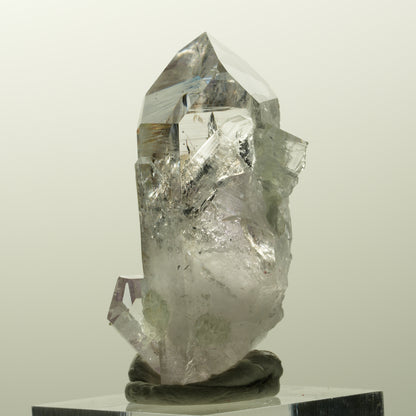 Skelett Phantom Amethyst mit Prehnit, Hämatit Streep Mine, Goboboseb, Namibia 44*24*16mm #14852