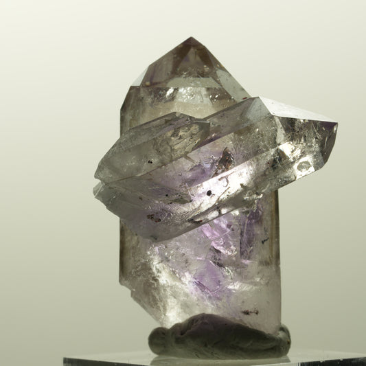 Harlekin Lemurian Phantom Amethyst mit Analcim Streep Mine, Goboboseb, Namibia 42*32*31mm #14853