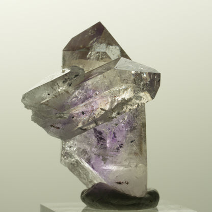 Harlekin Lemurian Phantom Amethyst mit Analcim Streep Mine, Goboboseb, Namibia 42*32*31mm #14853