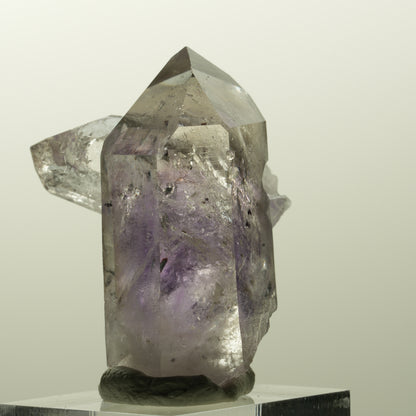 Harlekin Lemurian Phantom Amethyst mit Analcim Streep Mine, Goboboseb, Namibia 42*32*31mm #14853