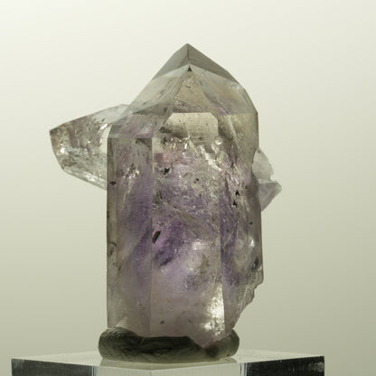 Harlekin Lemurian Phantom Amethyst mit Analcim Streep Mine, Goboboseb, Namibia 42*32*31mm #14853