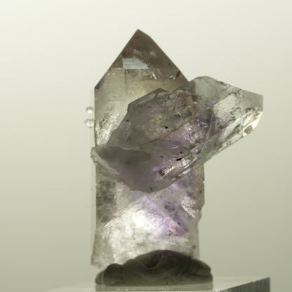 Harlekin Lemurian Phantom Amethyst mit Analcim Streep Mine, Goboboseb, Namibia 42*32*31mm #14853